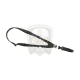 One Point Elastic Support Sling Snap Hook - Black -