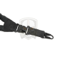 One Point Elastic Support Sling Snap Hook - Black -