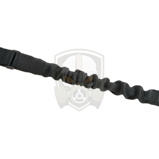 One Point Elastic Support Sling Snap Hook - Black -