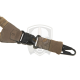 One Point Elastic Support Sling Snap Hook - Coyote -