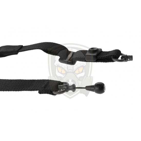 Vickers 221 Padded Sling RED Swivel - Black -