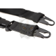 Sniper Rifle Sling Padded Snap Hook - Black -