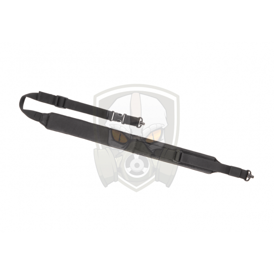 Sniper Rifle Sling Padded QD Swivel - Black -