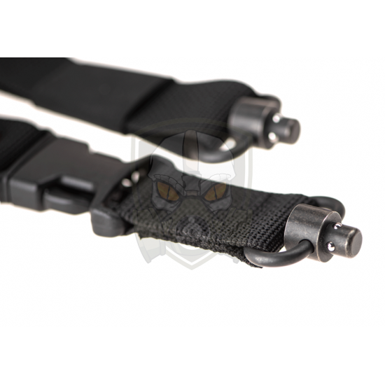 Sniper Rifle Sling Padded QD Swivel - Black -