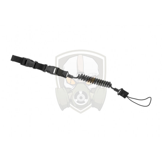 Pistol Lanyard - Black - Warrior -