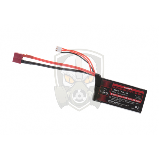 Lipo 7.4V 1300mAh 65C Graphene Mini / PEQ Type T-Plug