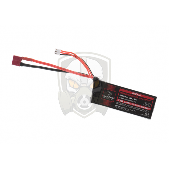 Lipo 7.4V 1800mAh 65C Graphene Mini Type T-Plug