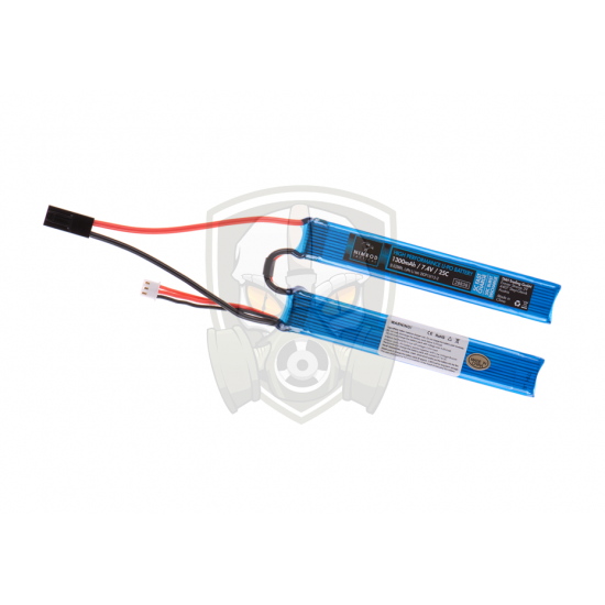 Lipo 7.4V 1300mAh 25C Twin Type