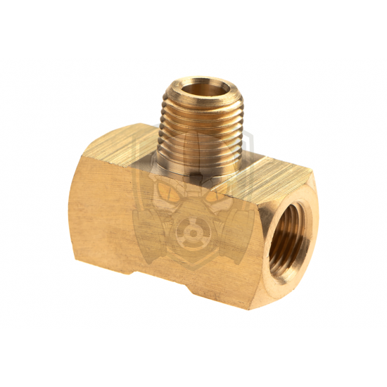 HPA Twin Coupling T Shape - 2x Inner 1/8NPT - Output I