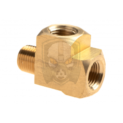 HPA Twin Coupling T Shape - 2x Inner 1/8NPT - Output L