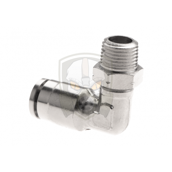 HPA 6mm Hose Coupling 90 Degree - Outer 1/8 NPT