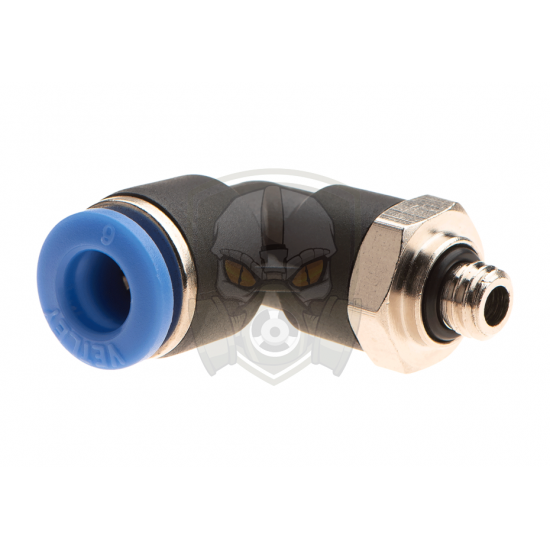 HPA 6mm Hose Coupling 90 Degree - Outer M6 Thread