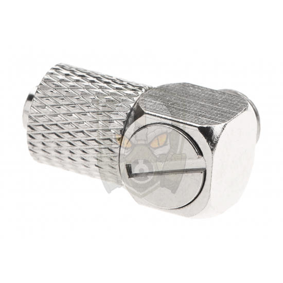 HPA 6mm Hose Coupling with Screwed Catch 90 Degree - Outer M6 Thread