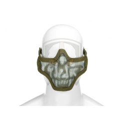 Steel Half Face Mask Death Head - OD -
