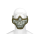 Steel Half Face Mask Death Head - OD -