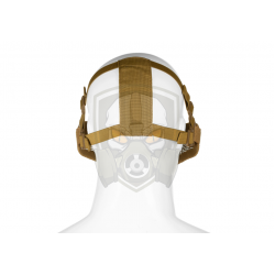 Steel Half Face Mask Death Head - Tan -