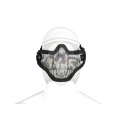 Steel Half Face Mask Death Head - Black -