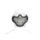 Steel Half Face Mask Death Head - Black -