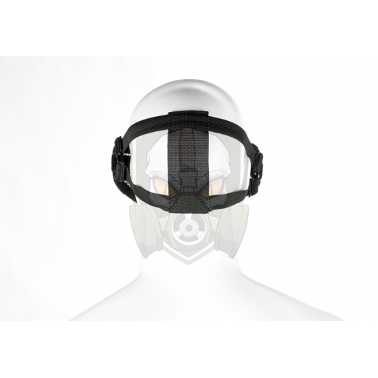 Steel Half Face Mask Death Head - Black -