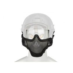 Steel Half Face Mask FAST Version - Black -