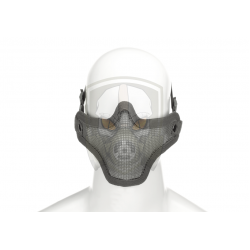 Steel Half Face Mask - Grey -