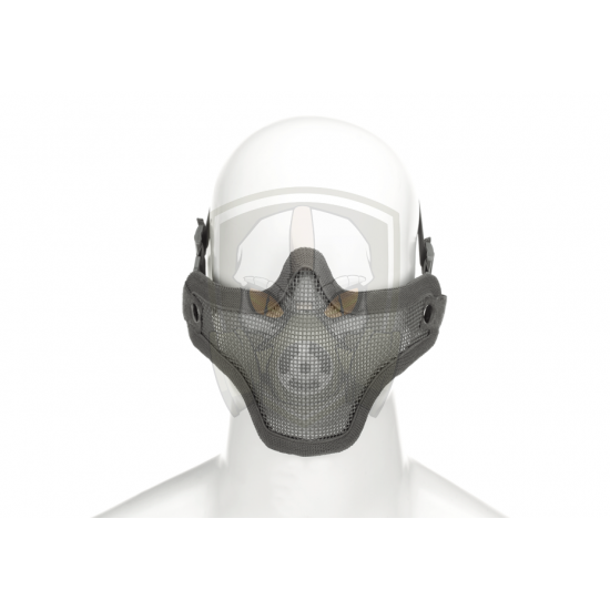 Steel Half Face Mask - Grey -