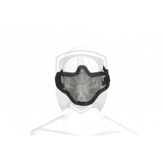 Steel Half Face Mask - Black -