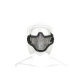 Steel Half Face Mask - Black -