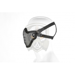 Steel Half Face Mask - Black -