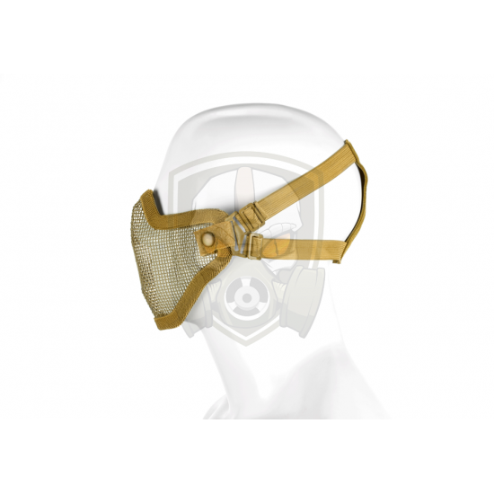 Steel Half Face Mask - Tan -