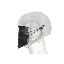 Warrior Steel Face Mask - Black -