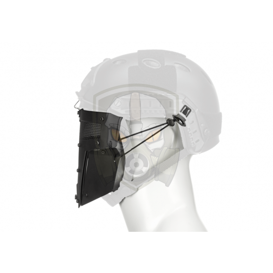 Warrior Steel Face Mask - Black -