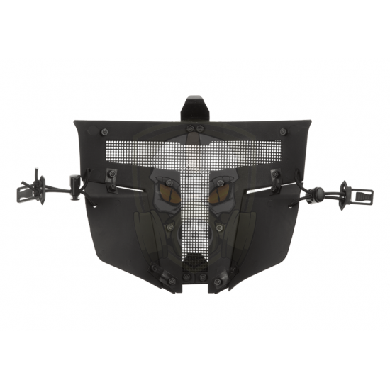 Warrior Steel Face Mask - Black -