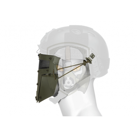 Warrior Steel Face Mask - OD -