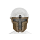 Warrior Steel Face Mask - Tan -