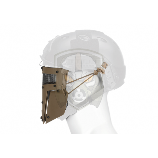 Warrior Steel Face Mask - Tan -