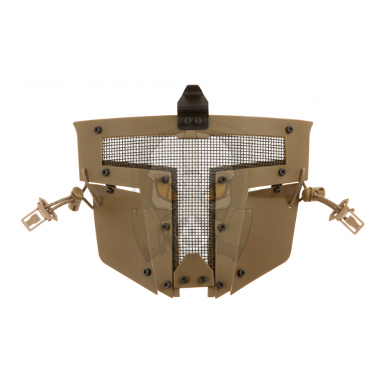 Warrior Steel Face Mask - Tan -