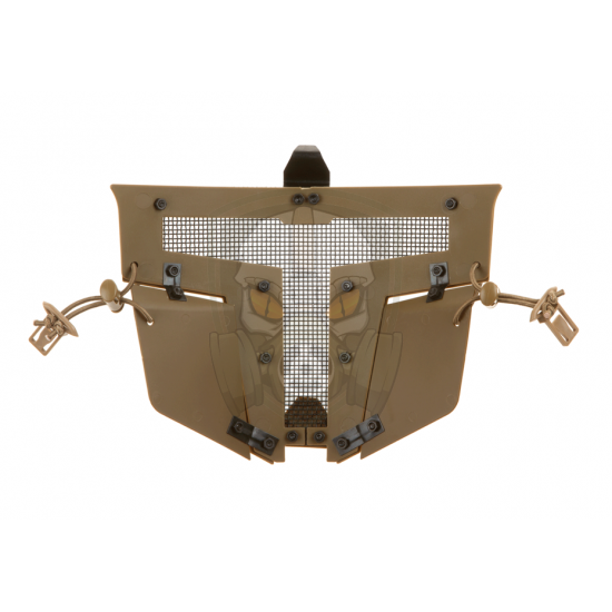 Warrior Steel Face Mask - Tan -