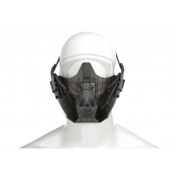Warrior Steel Half Face Mask - Black -