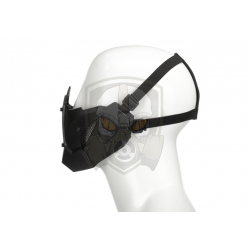 Warrior Steel Half Face Mask - Black -
