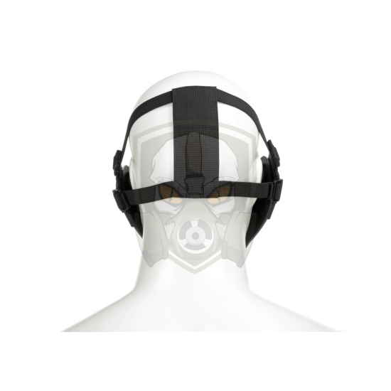 Warrior Steel Half Face Mask - Black -