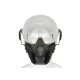 Warrior Steel Half Face Mask - Black -