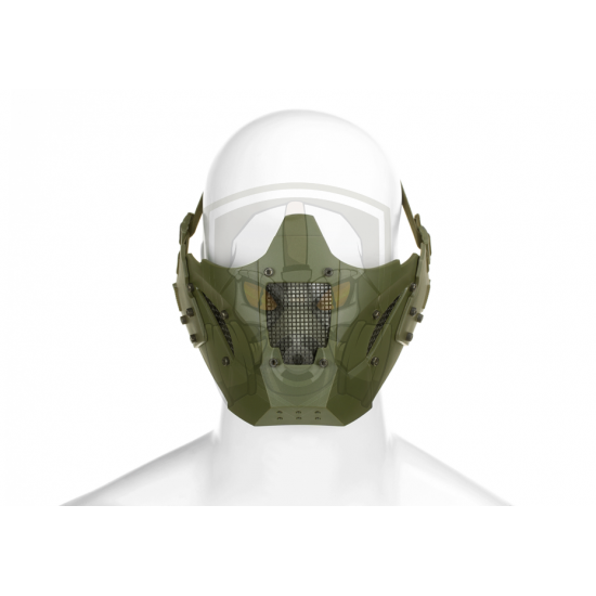 Warrior Steel Half Face Mask - OD -