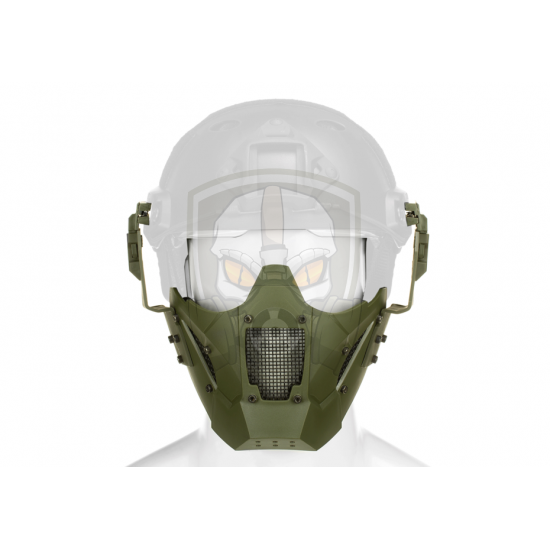 Warrior Steel Half Face Mask - OD -