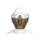 Warrior Steel Half Face Mask - Tan -
