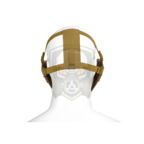 Warrior Steel Half Face Mask - Tan -