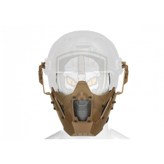 Warrior Steel Half Face Mask - Tan -