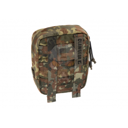 Medium Vertical Utility Pouch Zipped Core - Flecktarn -