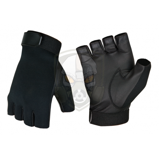 Half Finger Shooting Gloves  - Black