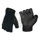 Half Finger Shooting Gloves  - Black